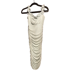 Selfie Leslie flowery strap  Ruched Dress in Mint green